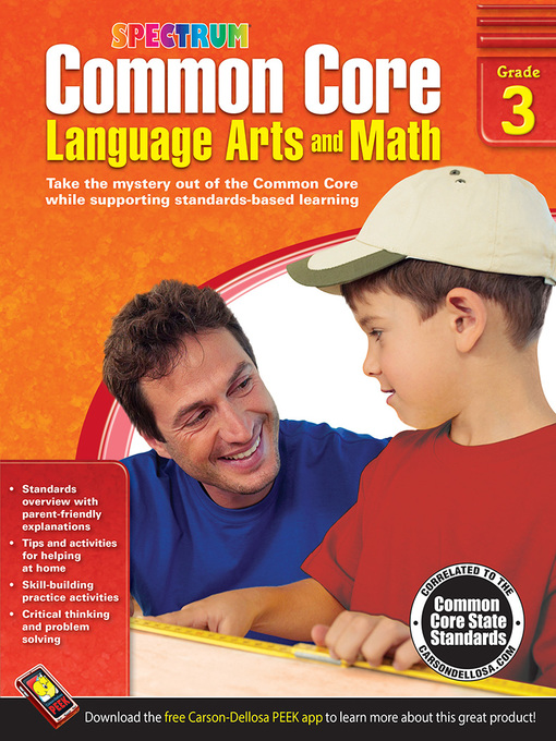 Title details for Common Core Language Arts and Math, Grade 3 by Spectrum - Available